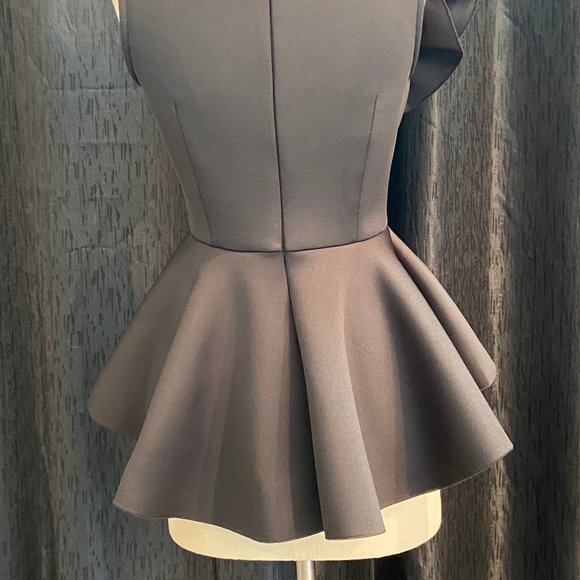 Black Peplum Top - Picture 8 of 8